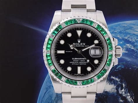 rolex - submariner limited edition all black green|Rolex Submariner 41mm green bezel.